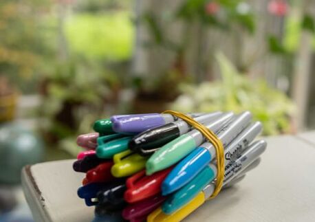 Pens, art supplies